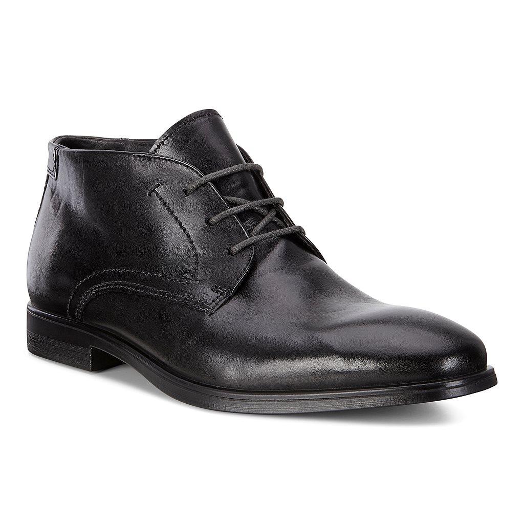 Ecco Melbourne Mens Ankle Boots In Black Sales - India JUL-781639